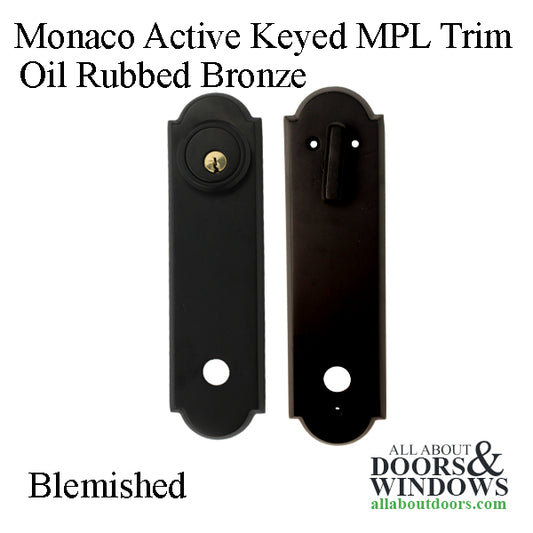 Blemished - Monaco Active Keyed MPL Trim, Classic Wave Lever - Oil Rubbed Bronze