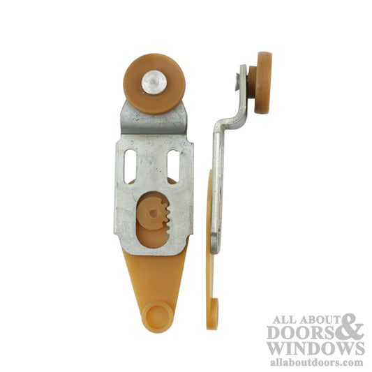 Closet Door roller assembly, 1 inch Dia. Wheel - Back