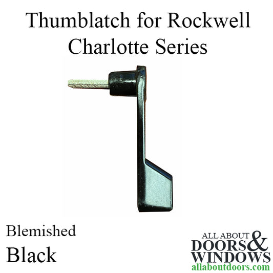 Blemished Thumblatch for Rockwell Charlotte Series Handle - Black