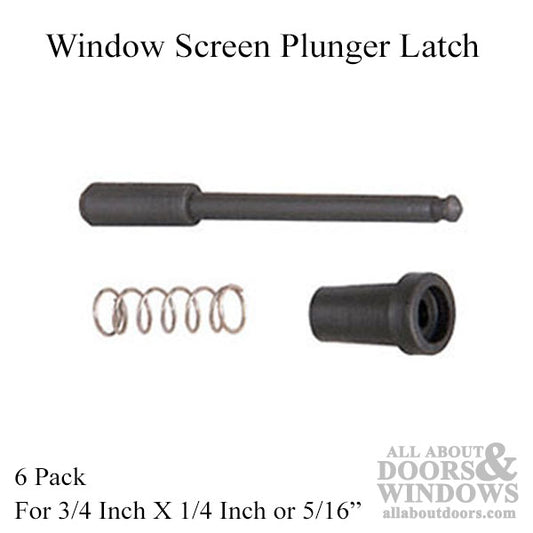 Plunger Pin, Nylon, 1-1/2 inch Long - 6 pack
