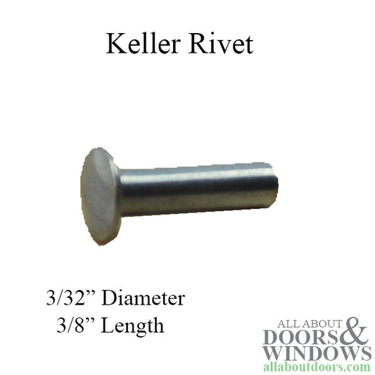 Rivet, Keller  3/32 DIA. , 3/8 length