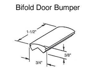 Snugger, Bi-Fold Door Rubber Bumper - Grey